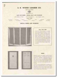 E K Wood Lumber Company 1948 vintage door catalog windows sash louvre E K Wood Lumber Company 1948 vintage door catalog windows sash louvre