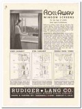 Rudiger-Lang Company 1948 vintage window catalog Roll-Away screens Rudiger-Lang Company 1948 vintage window catalog Roll-Away screens