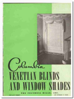 Columbia Mills Inc 1948 vintage window catalog venetian blinds shades Columbia Mills Inc 1948 vintage window catalog venetian blinds shades