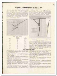 Coffey Overhead Doors Inc 1948 vintage catalog Easy Hardware Coffey Overhead Doors Inc 1948 vintage catalog Easy Hardware