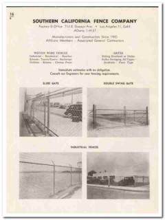 Southern California Fence Company 1948 vintage catalog woven wire gate Southern California Fence Company 1948 vintage catalog woven wire gate