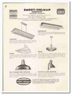 Smoot-Holman Company 1948 vintage electrical catalog fluorescent light Smoot-Holman Company 1948 vintage electrical catalog fluorescent light