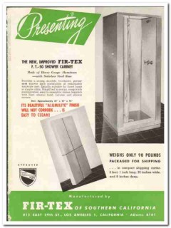 Fir-Tex Southern California 1948 vintage bathroom catalog shower