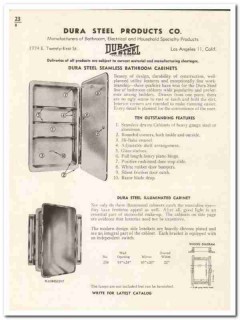 Dura Steel Products Company 1948 vintage bathroom catalog cabinets