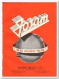 Josam Pacific Company 1948 vintage plumbing catalog floor drains Josam Pacific Company 1948 vintage plumbing catalog floor drains