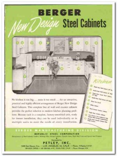 Republic Steel Corp 1948 vintage kitchen catalog cabinets Berger Mfg Republic Steel Corp 1948 vintage kitchen catalog cabinets Berger Mfg