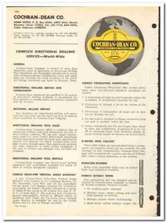 Cochran-Dean Company 1969 vintage oil gas catalog oilfield drilling
