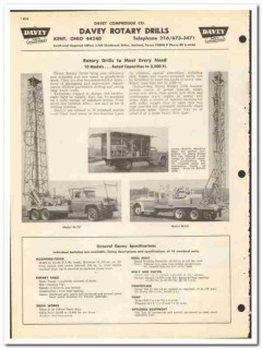 Davey Compressor Company 1969 vintage oil gas catalog oilfield drills