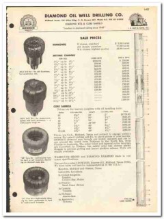 Diamond Oil Well Drilling Company 1969 vintage catalog oilfield bits Diamond Oil Well Drilling Company 1969 vintage catalog oilfield bits