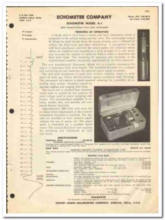 Echometer Company 1969 vintage oil catalog oilfield fluid instrument Echometer Company 1969 vintage oil catalog oilfield fluid instrument