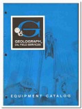 Geolograph Service Corp 1969 vintage oil catalog oilfield recording