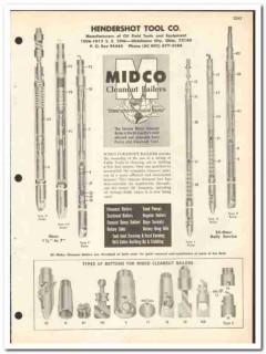 Hendershot Tool Company 1969 vintage oil catalog oilfield Midco Bailer Hendershot Tool Company 1969 vintage oil catalog oilfield Midco Bailer