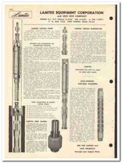 Lamtex Equipment Corp 1969 vintage oil catalog oilfield Leco Lamtex Equipment Corp 1969 vintage oil catalog oilfield Leco