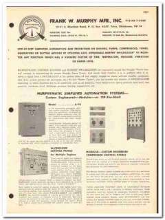 Frank W Murphy Mfr Inc 1969 vintage oil catalog oilfield Swichgages
