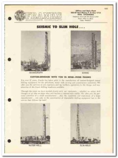 Franks Machine Company 1967 vintage oil gas catalog oilfield drilling Franks Machine Company 1967 vintage oil gas catalog oilfield drilling