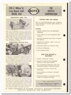 Geotex Corp 1967 vintage oil gas catalog oilfield logging measuring