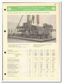Haniel Lueg GmbH 1967 vintage oil gas catalog oilfield drilling rigs Haniel Lueg GmbH 1967 vintage oil gas catalog oilfield drilling rigs