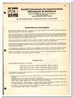 Societe Alsacienne de Construction Mecaniques 1977 vintage oil catalog Societe Alsacienne de Construction Mecaniques 1977 vintage oil catalog