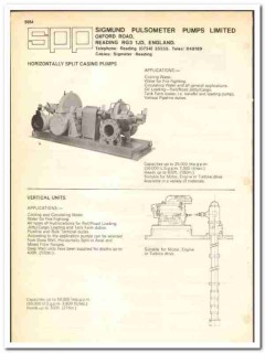 Sigmund Pulsometer Pumps Limited 1977 vintage oil gas catalog oilfield