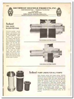Southwest Oilfield Products Inc 1977 vintage oil gas catalog pumps Southwest Oilfield Products Inc 1977 vintage oil gas catalog pumps