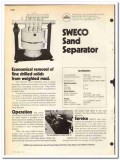Sweco Inc 1977 vintage oil catalog oilfield equipment sand separator Sweco Inc 1977 vintage oil catalog oilfield equipment sand separator