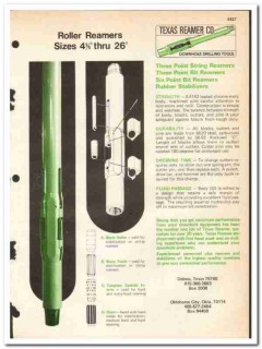Texas Reamer Company 1977 vintage oil gas catalog oilfield drilling Texas Reamer Company 1977 vintage oil gas catalog oilfield drilling