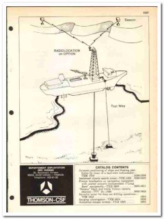 Thomson-CSF 1977 vintage oil gas catalog oilfield offshore equipment Thomson-CSF 1977 vintage oil gas catalog oilfield offshore equipment