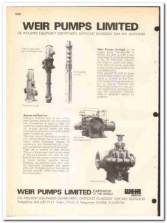 Weir Pumps Limited 1977 vintage oil gas catalog oilfield equipment