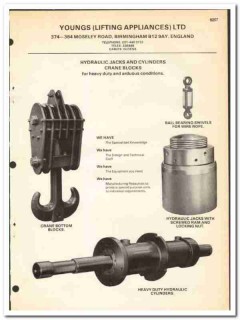 Youngs Lifting Appliances Ltd 1977 vintage oil gas catalog oilfield Youngs Lifting Appliances Ltd 1977 vintage oil gas catalog oilfield