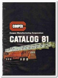 Cooper Mfg Corp 1981 vintage oil gas catalog oilfield drilling rigs