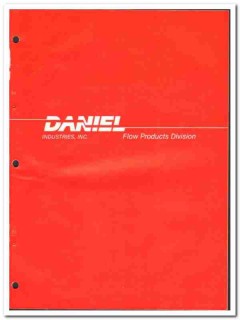 Daniel Industries Inc 1981 vintage oil catalog oilfield Flow Products