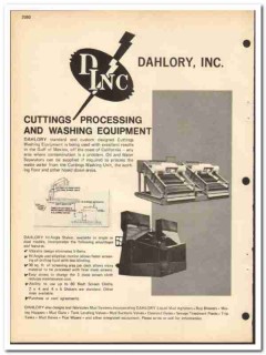 Dahlory Inc 1981 vintage oil gas catalog oilfield cuttings washing