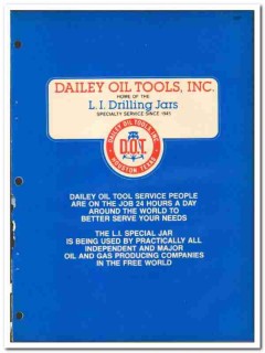 Dailey Oil Tools Inc 1981 vintage catalog oilfield drilling jars