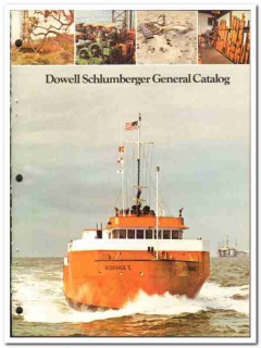Dowell Schlumberger 1981 vintage oil gas catalog oilfield Bigorange