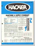 Hacker Machine Supply Company 1981 vintage oil gas catalog oilfield Hacker Machine Supply Company 1981 vintage oil gas catalog oilfield