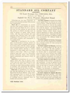 Standard Oil Company 1930 vintage road catalog asphalt Stanolind Brand Standard Oil Company 1930 vintage road catalog asphalt Stanolind Brand