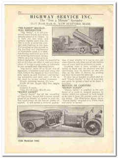 Highway Service Inc 1930 vintage road catalog spreader ton minute Highway Service Inc 1930 vintage road catalog spreader ton minute