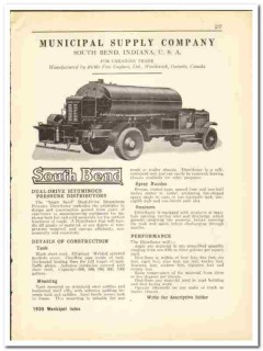 Municipal Supply Company 1930 vintage road catalog South Bend Municipal Supply Company 1930 vintage road catalog South Bend