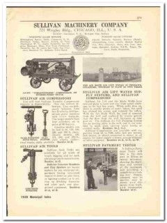 Sullivan Machinery Company 1930 vintage road catalog air tools Sullivan Machinery Company 1930 vintage road catalog air tools