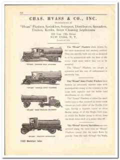 Chas Hvass Company 1930 vintage road catalog flushers sprinklers Chas Hvass Company 1930 vintage road catalog flushers sprinklers