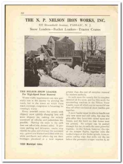 N P Nelson Iron Works Inc 1930 vintage road catalog snow loader N P Nelson Iron Works Inc 1930 vintage road catalog snow loader