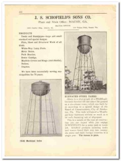 J S Schofield Sons Company 1930 vintage metal catalog elevated tanks