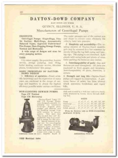 Dayton-Dowd Company 1930 vintage plumbing catalog centrifugal pumps