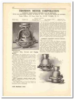 Thomson Meter Corp 1930 vintage plumbing catalog Lambert frost-proof Thomson Meter Corp 1930 vintage plumbing catalog Lambert frost-proof