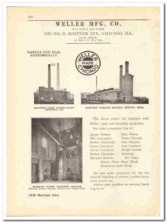 Weller Mfg Company 1930 vintage industrial catalog coal handling Weller Mfg Company 1930 vintage industrial catalog coal handling