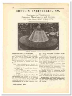 Shevlin Engineering Company 1930 vintage plumbing catalog sewage Shevlin Engineering Company 1930 vintage plumbing catalog sewage