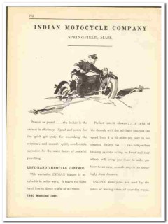 Indian Motorcycle Company 1930 vintage recreation catalog police Indian Motorcycle Company 1930 vintage recreation catalog police