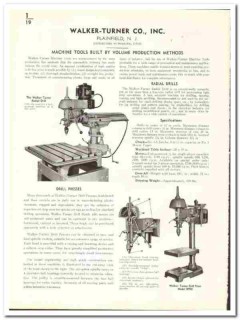 Walker-Turner Company 1941 vintage industrial catalog machines Walker-Turner Company 1941 vintage industrial catalog machines