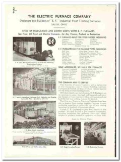 Electric Furnace Company 1941 vintage industrial catalog gas oil fired
