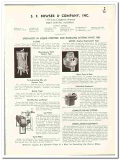 S F Bowser Company 1941 vintage industrial catalog liquid control S F Bowser Company 1941 vintage industrial catalog liquid control